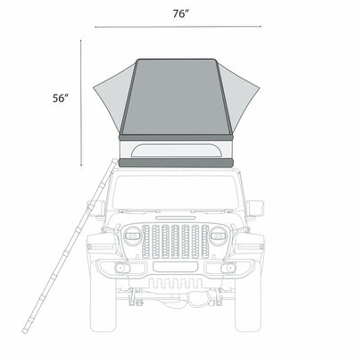 The ÖVRLNDR 2P Rooftop Tent (Black)